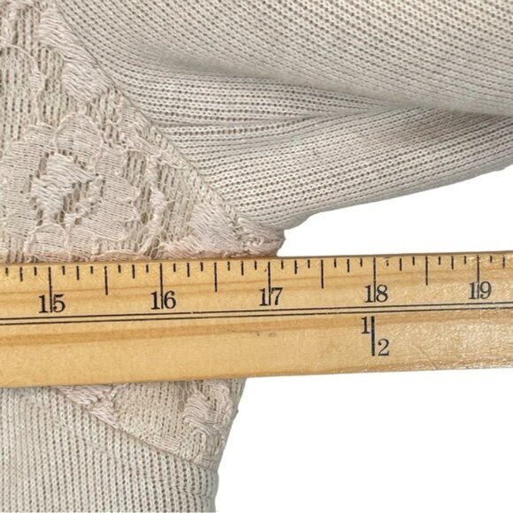 Free People We The Free Womens Military Jacket Lace Cropped Cream Lace Button 6 - Picture 8 of 16